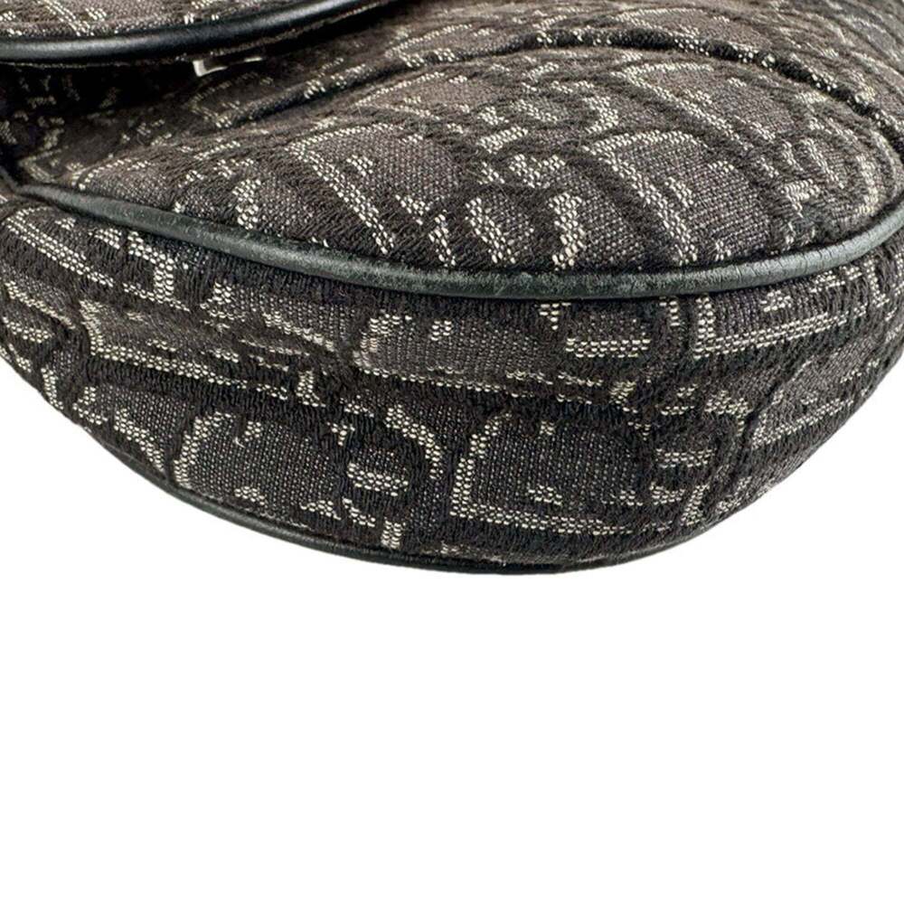 CHRISTIAN DIOR Black Canvas Shoulder Bag - Picture 8 of 12